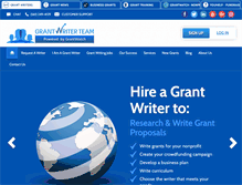Tablet Screenshot of grantwriterteam.com